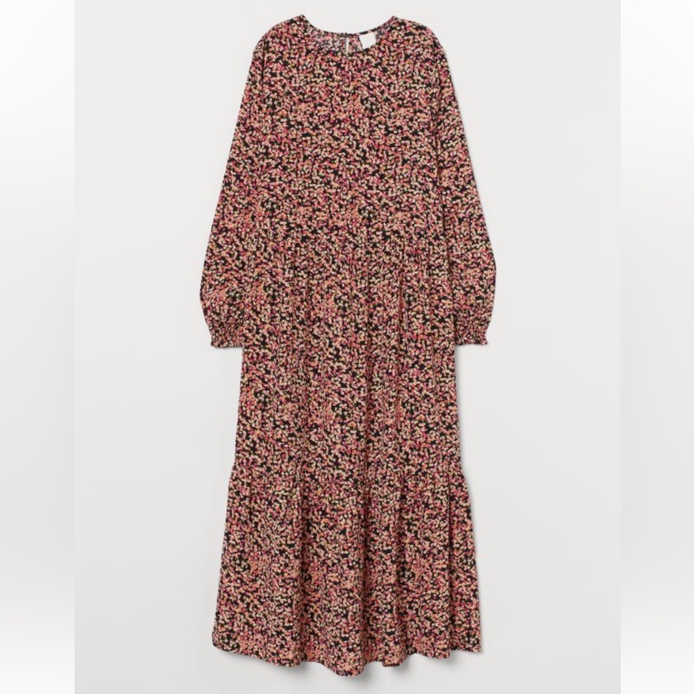 H&M Floral Midi dress size XS.
